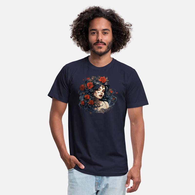 Beautiful Gothic Rose Queen Illustration