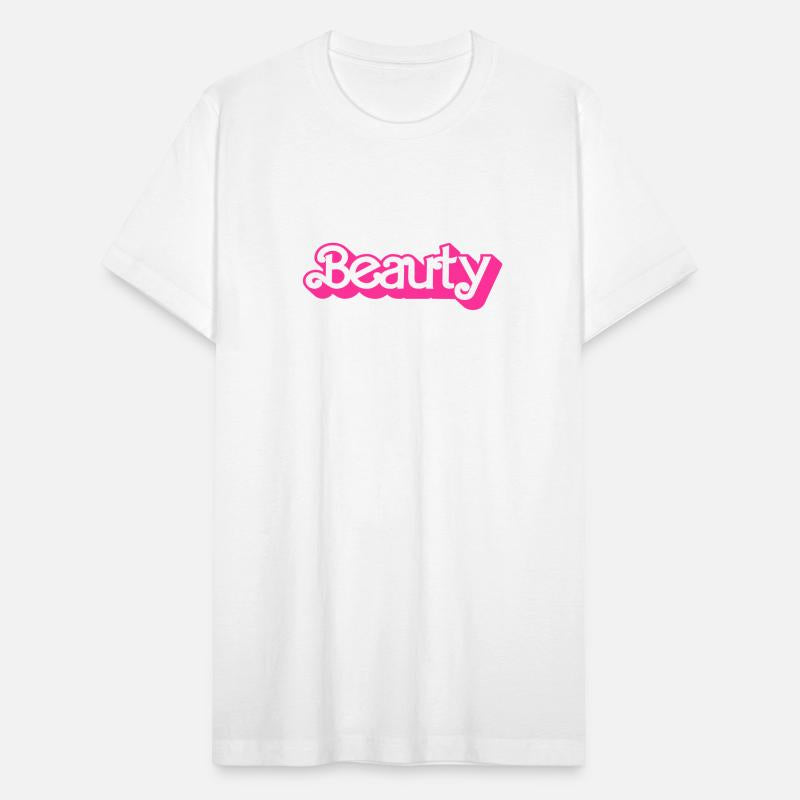 Beauty - Cute Pink Doll Logo Typographic Design