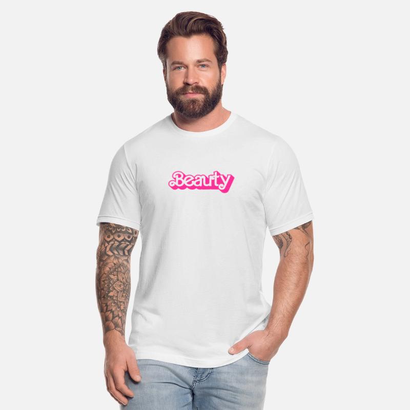 Beauty - Cute Pink Doll Logo Typographic Design