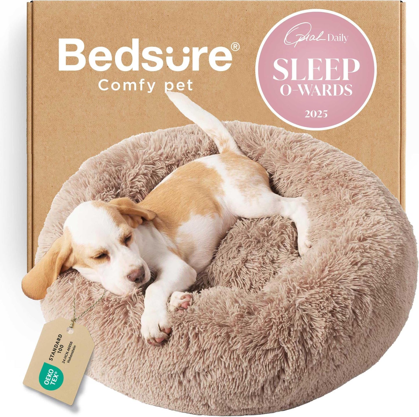 Bedsure Calming Dog Bed for Small Dogs - Donut Was - Top Rated
