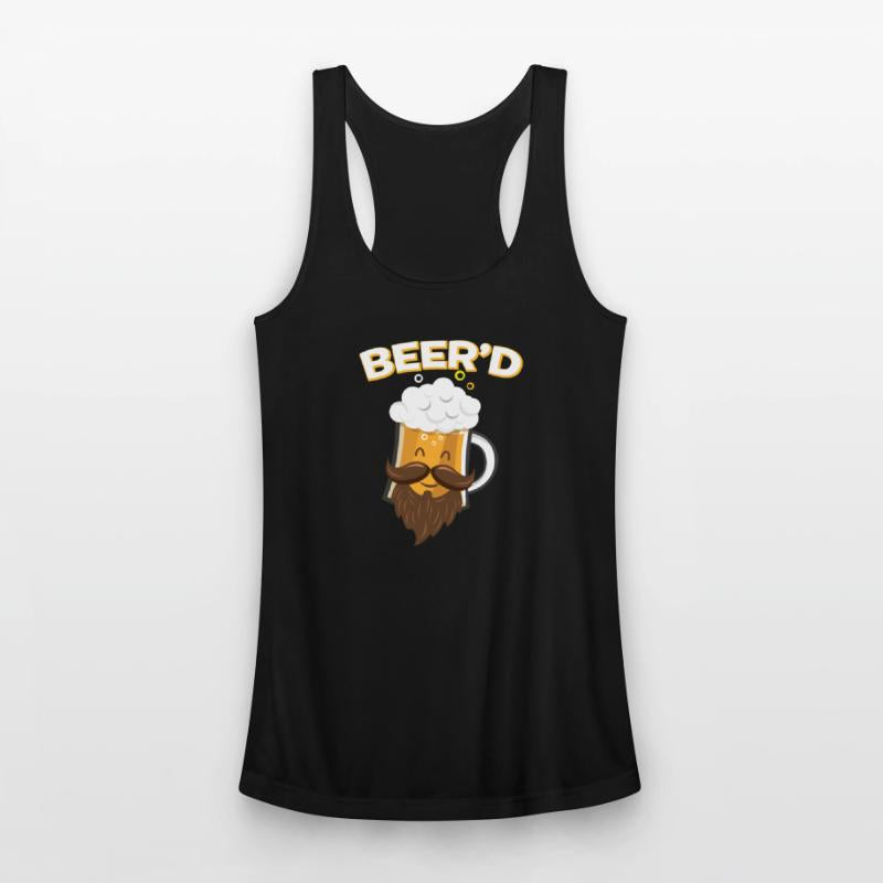 Beer_D T-Shirt - Funny Beard Mustache Beer Glass