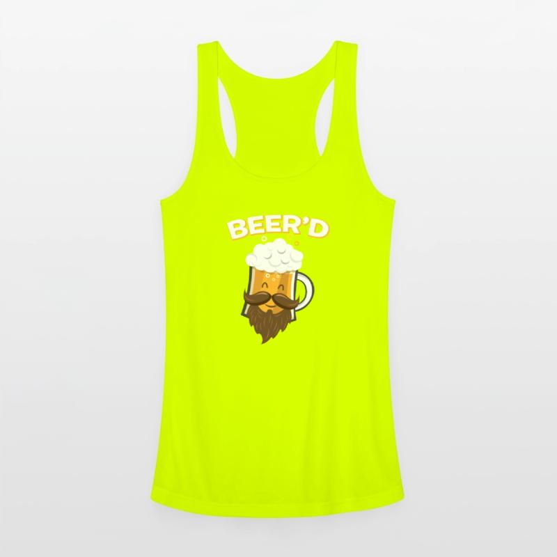 Beer_D T-Shirt - Funny Beard Mustache Beer Glass