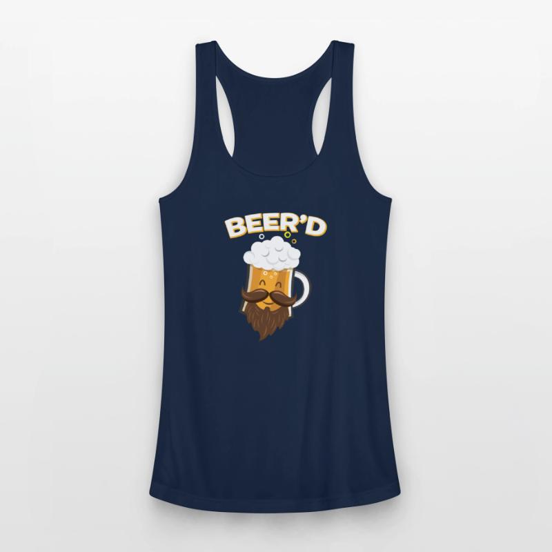 Beer_D T-Shirt - Funny Beard Mustache Beer Glass