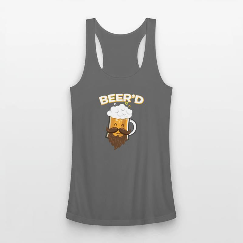 Beer_D T-Shirt - Funny Beard Mustache Beer Glass
