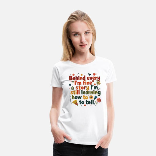 “Behind ‘I’m Fine’ – Hidden Strength Quote”