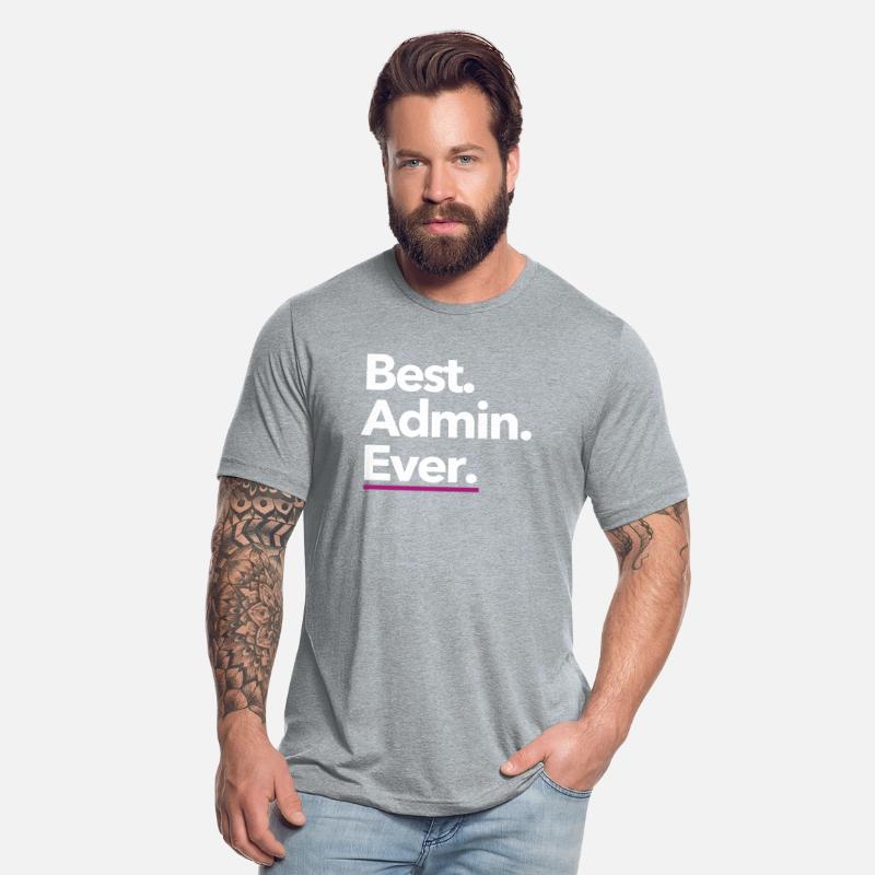Best. Admin. Ever. - White Text with Pink Accent