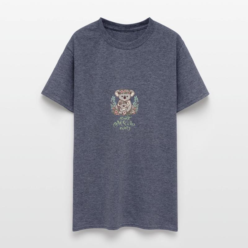 Best Mom Ever Koala Embrace Floral Wreath