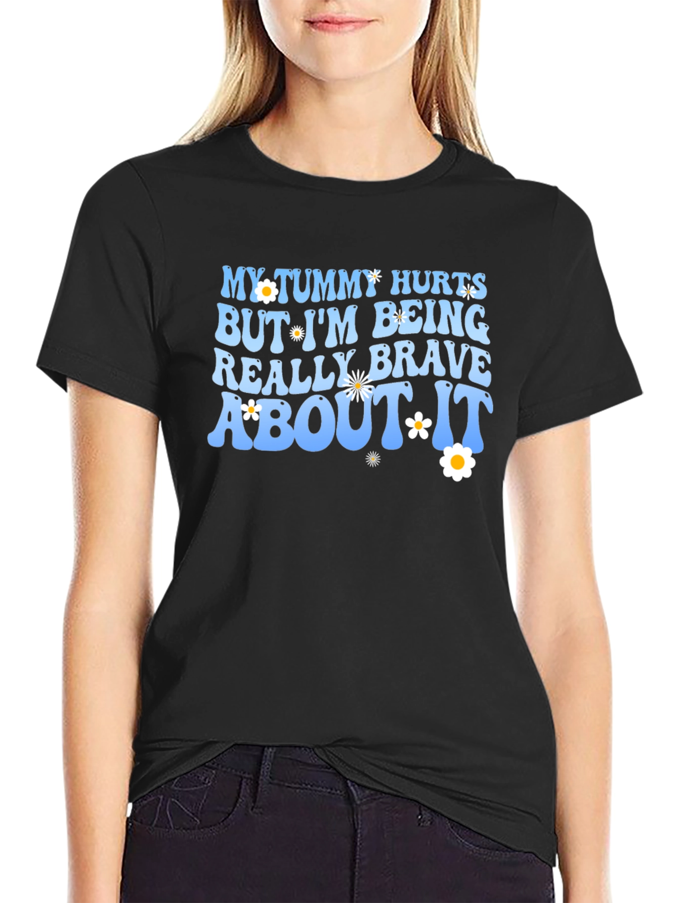 My Tummy Hurts Funny Graphic T-Shirt