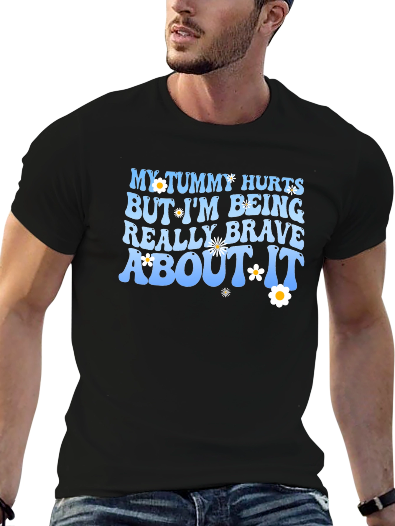 My Tummy Hurts Funny Graphic T-Shirt