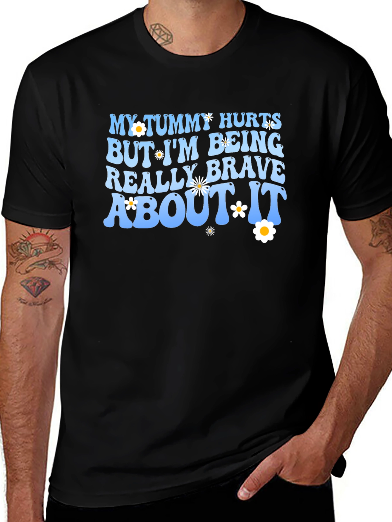My Tummy Hurts Funny Graphic T-Shirt