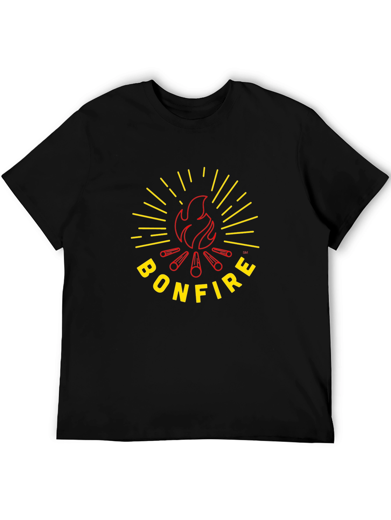 Bonfire Graphic T-Shirt - Black