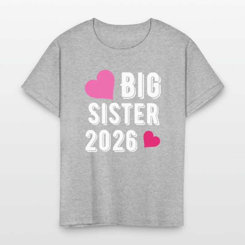 Big Sister 2026 Pink Heart Design