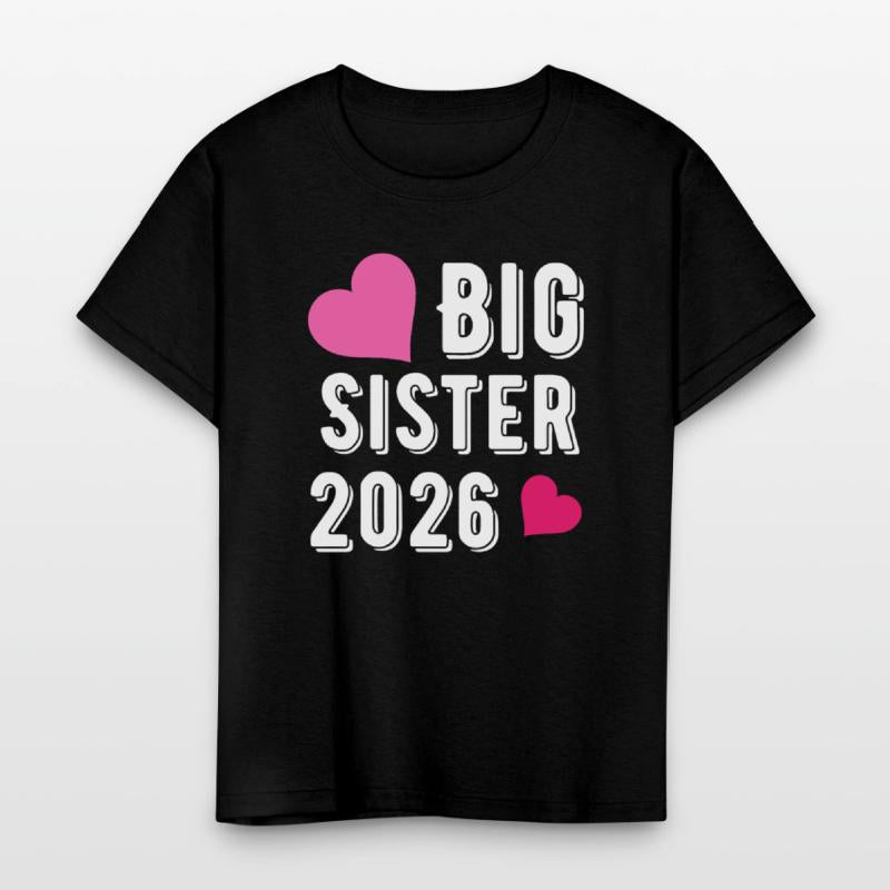 Big Sister 2026 Pink Heart Design