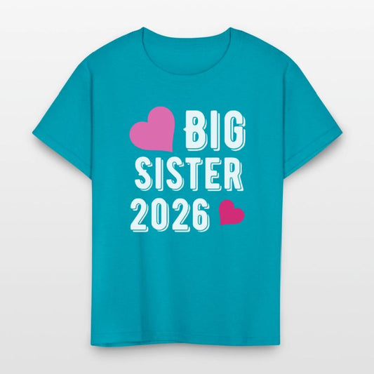 Big Sister 2026 Pink Heart Design