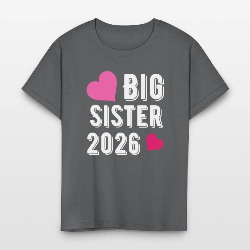 Big Sister 2026 Pink Heart Design