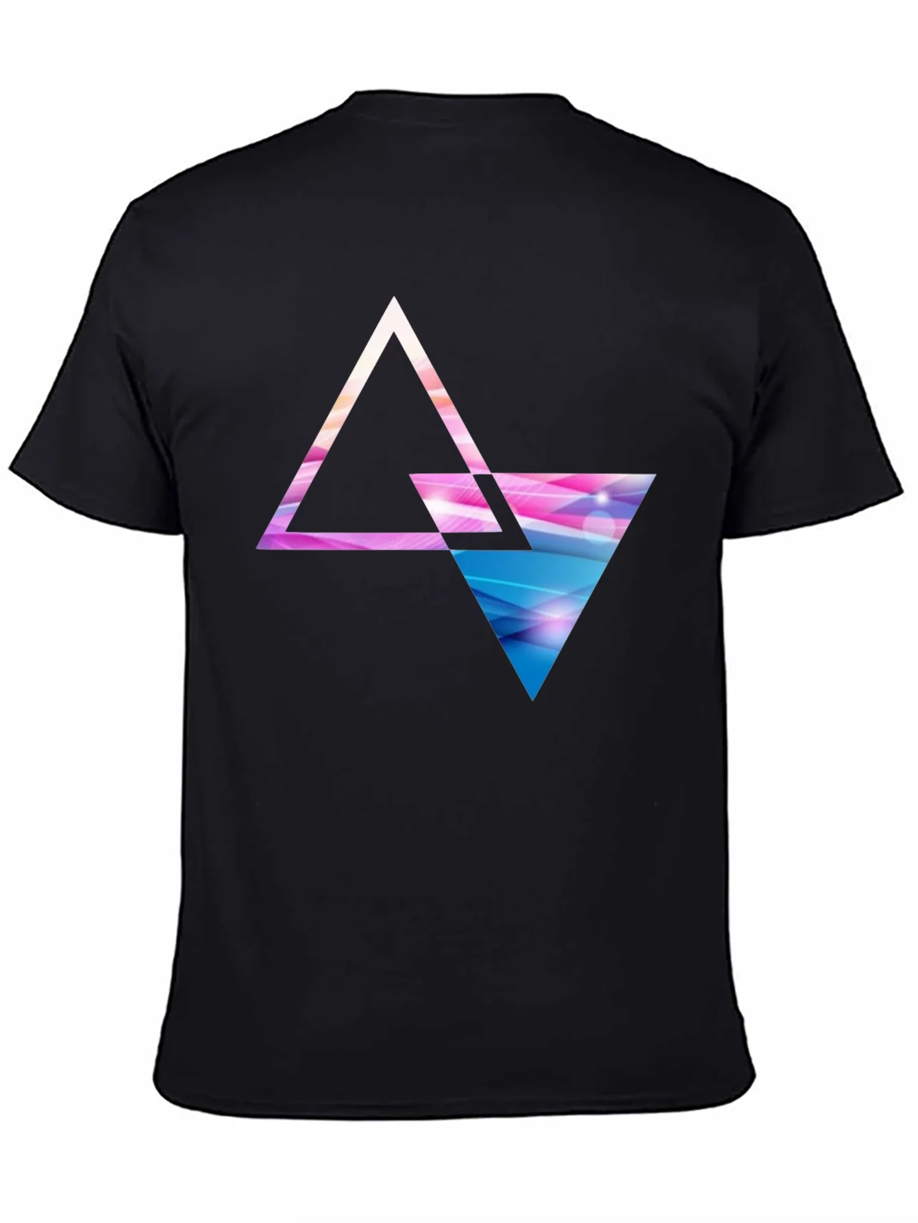 Geometric Triangle Graphic T-Shirt - Modern Design