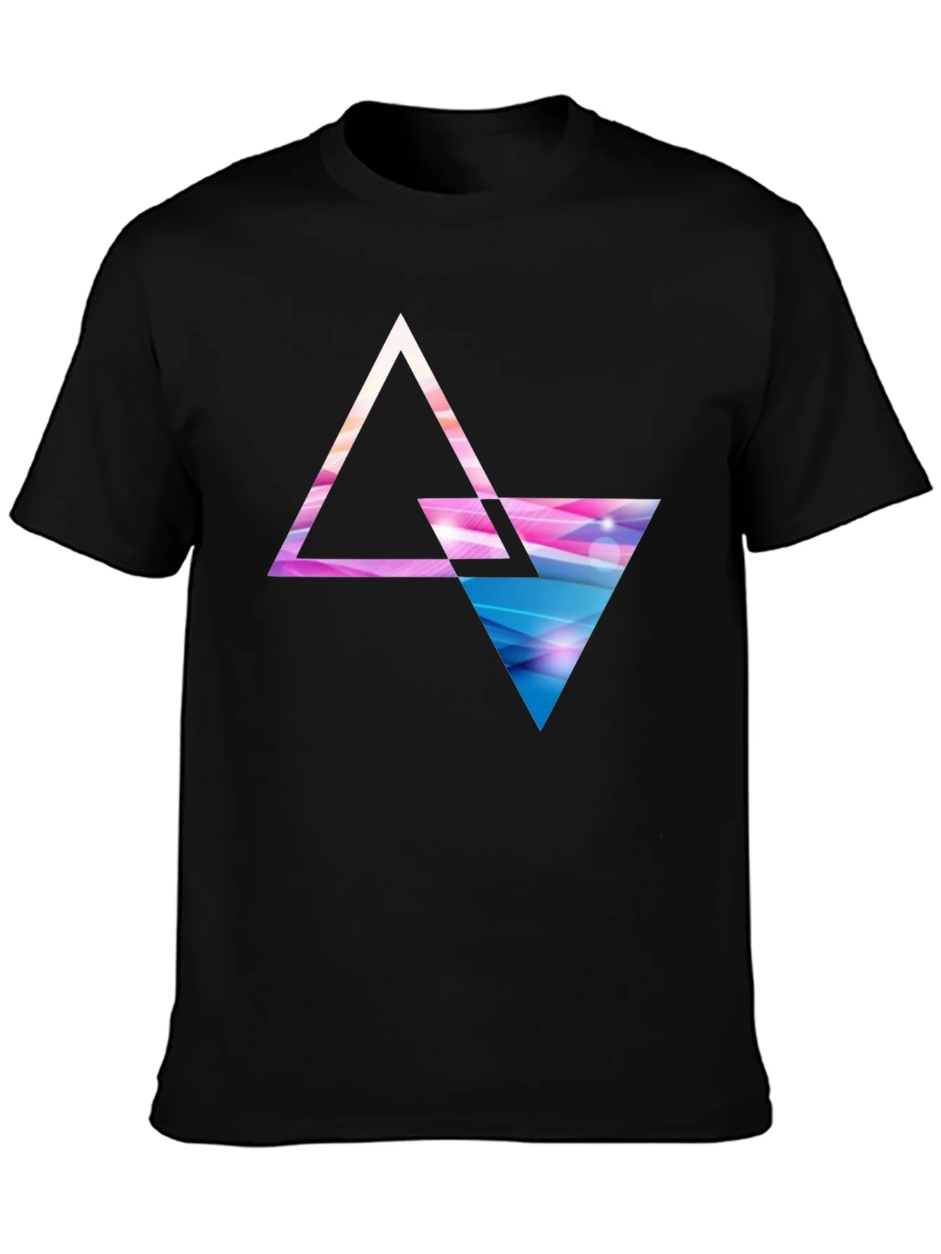 Geometric Triangle Graphic T-Shirt - Modern Design