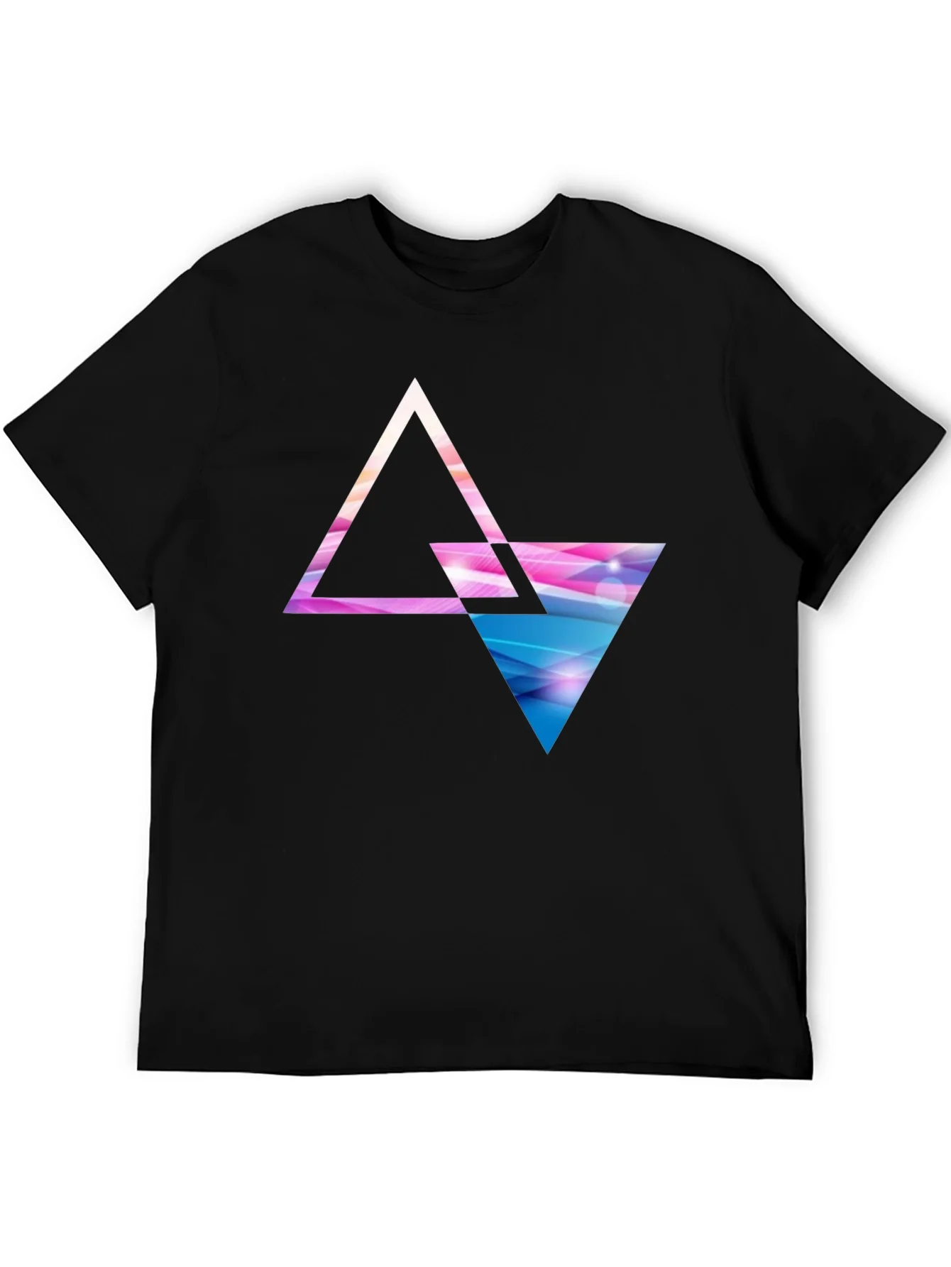 Geometric Triangle Graphic T-Shirt - Modern Design