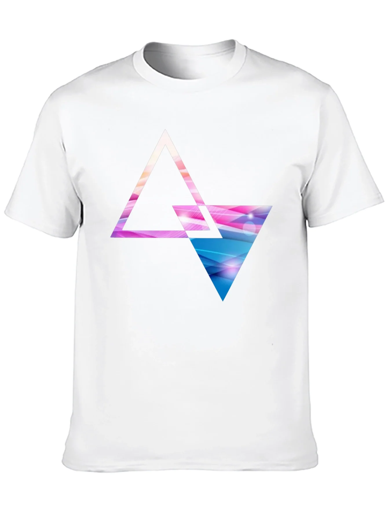 Geometric Triangle Graphic T-Shirt - Modern Design