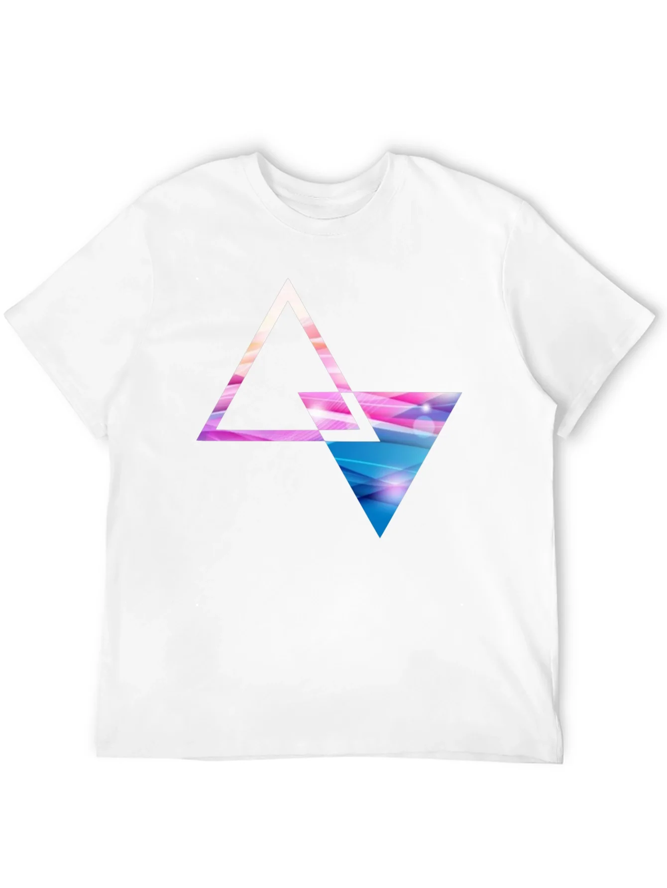 Geometric Triangle Graphic T-Shirt - Modern Design