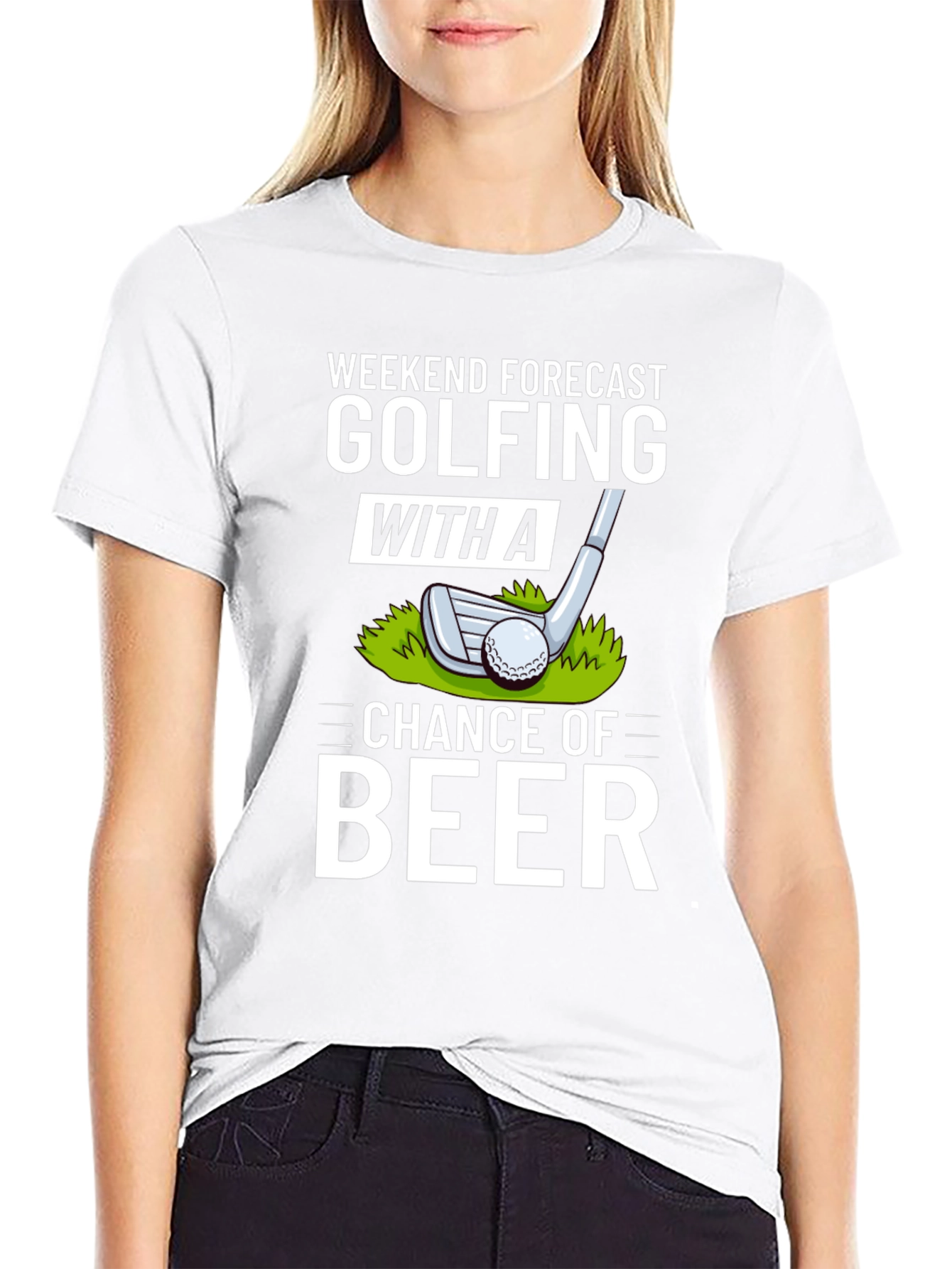 Golfing and Beer T-Shirt - Weekend Forecast