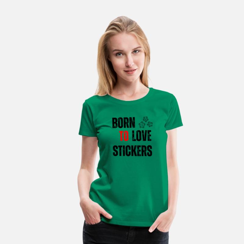 Black Orange Yellow Modern Born To LOVE Stickers