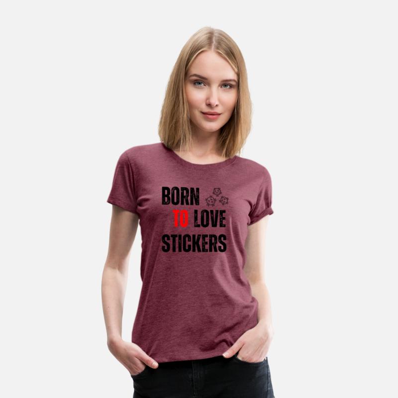 Black Orange Yellow Modern Born To LOVE Stickers