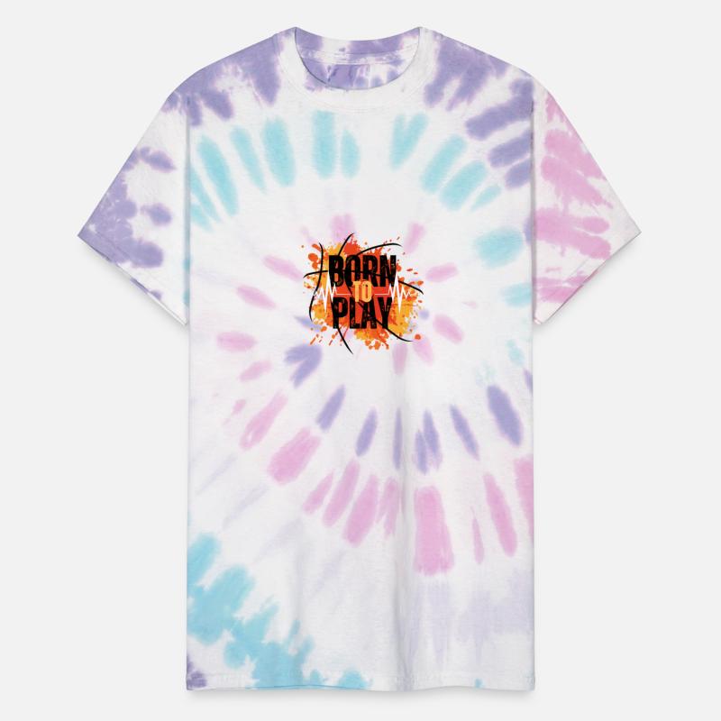 Black Orange Yellow Modern Born To Play Basketball