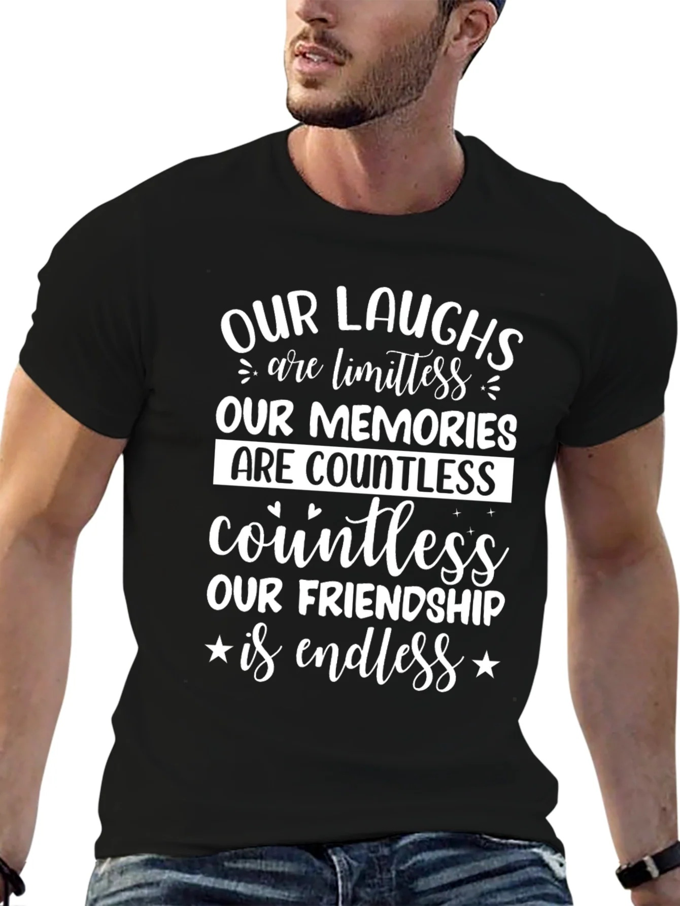 Friendship T-Shirt: Limitless Laughs Endless Friendship