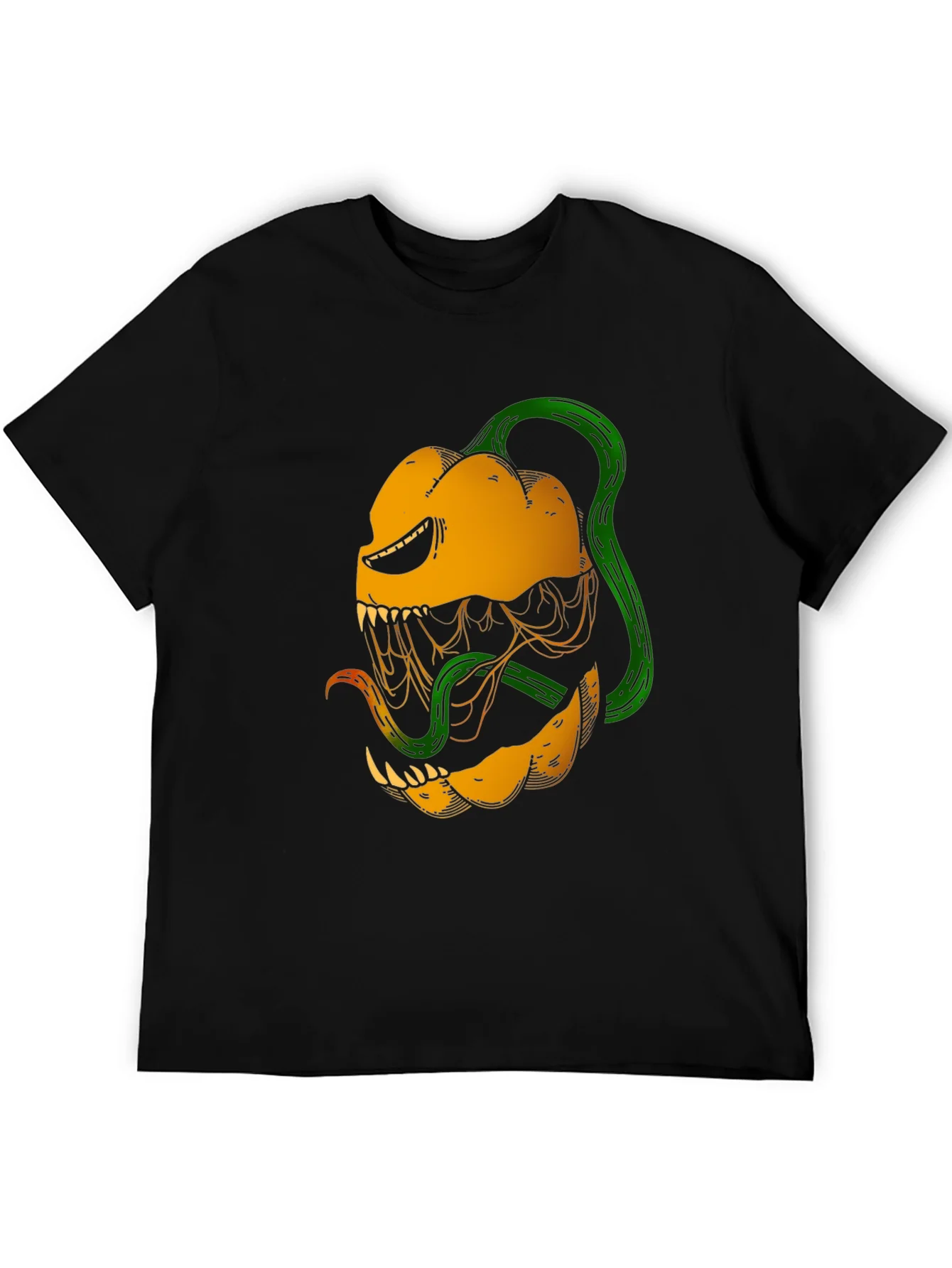 Monster Pumpkin Graphic T-Shirt - Halloween Ready!