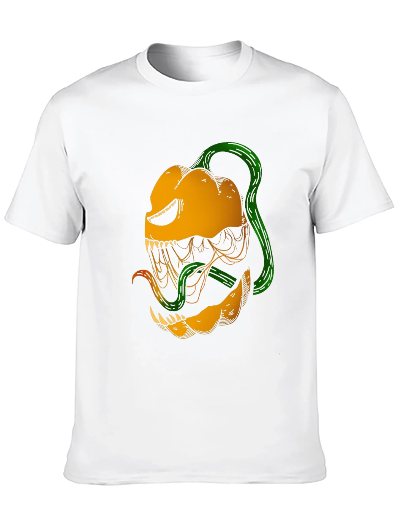 Monster Pumpkin Graphic T-Shirt - Halloween Ready!