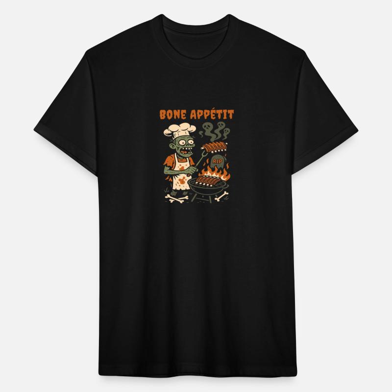 Bone Appétit – Funny Halloween BBQ Skeleton Chef