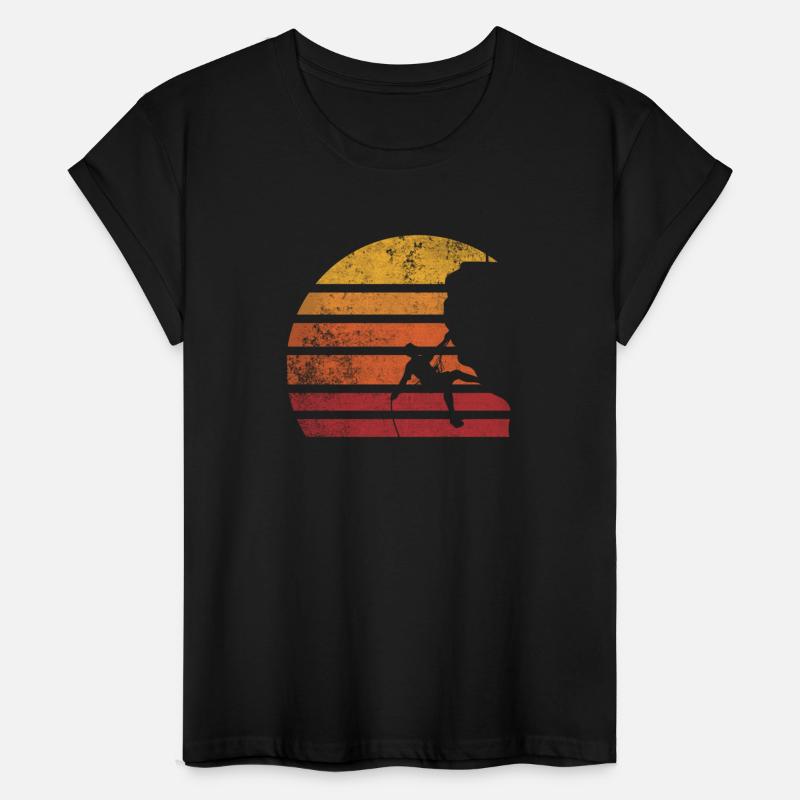 Bouldering Distressed Retro Rock Climbing