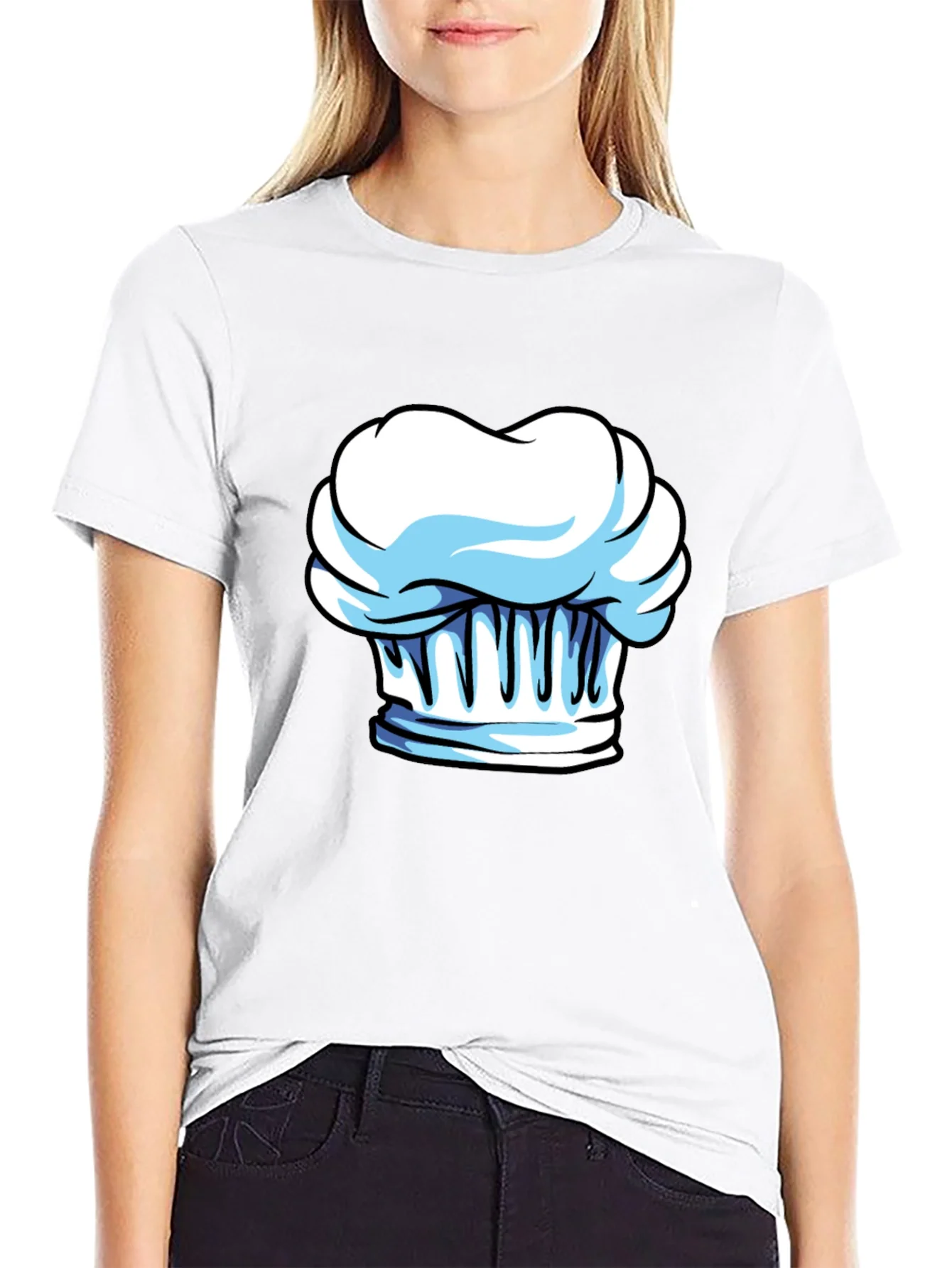Chef Hat Graphic Tee - Stylish Cotton Blend