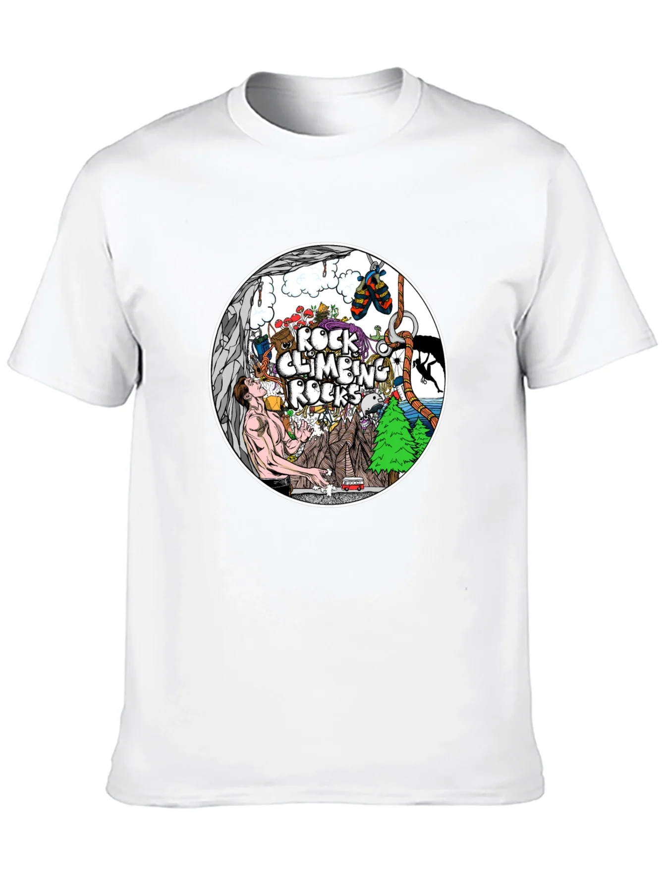Rock Climbing Rocks T-Shirt - Adventure Time!