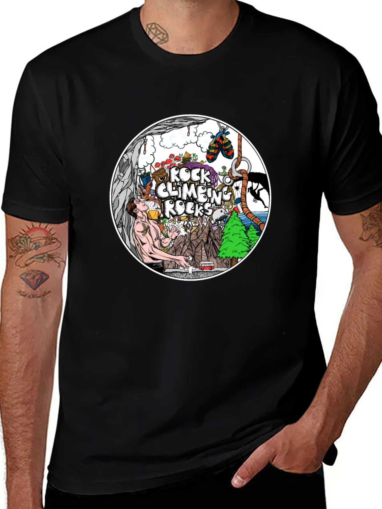 Rock Climbing Rocks T-Shirt - Adventure Time!
