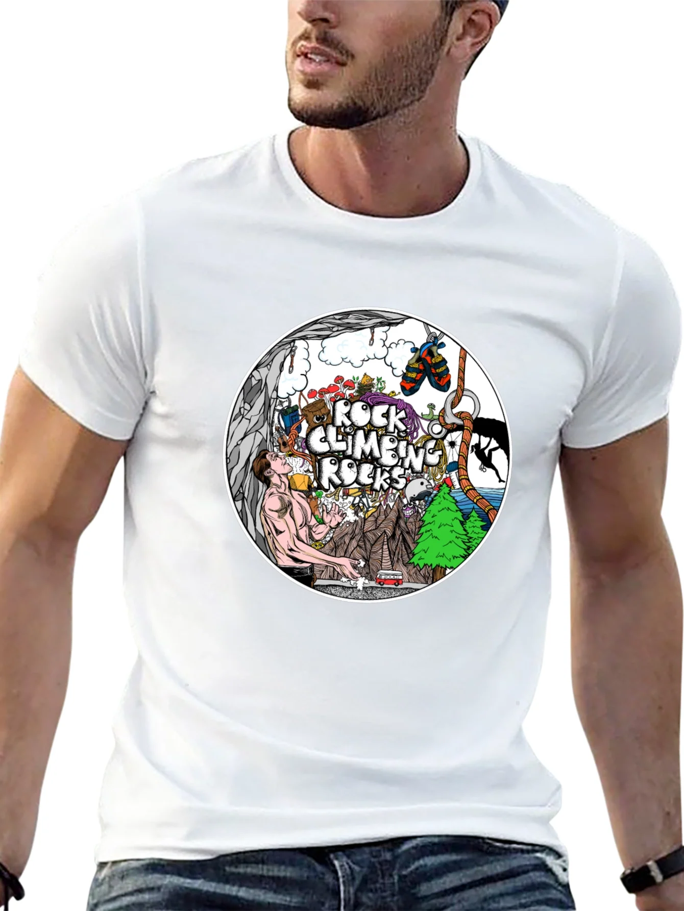 Rock Climbing Rocks T-Shirt - Adventure Time!