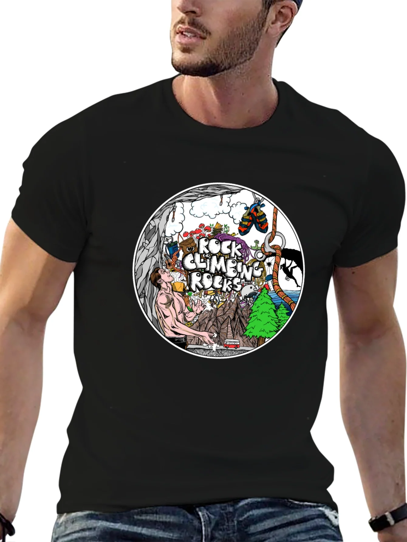 Rock Climbing Rocks T-Shirt - Adventure Time!
