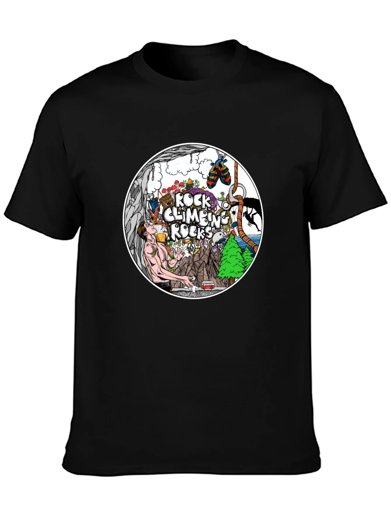 Rock Climbing Rocks T-Shirt - Adventure Time!