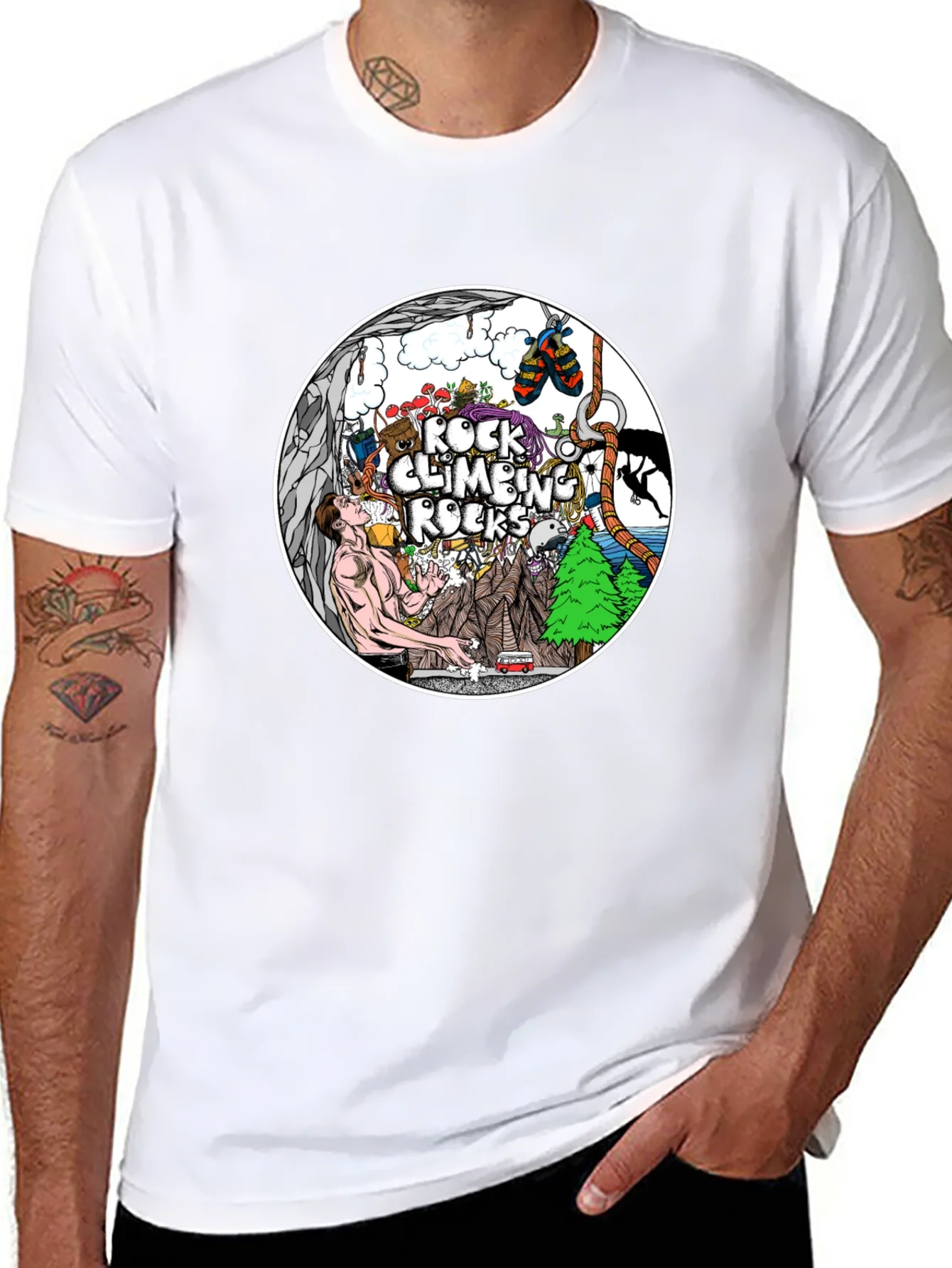 Rock Climbing Rocks T-Shirt - Adventure Time!