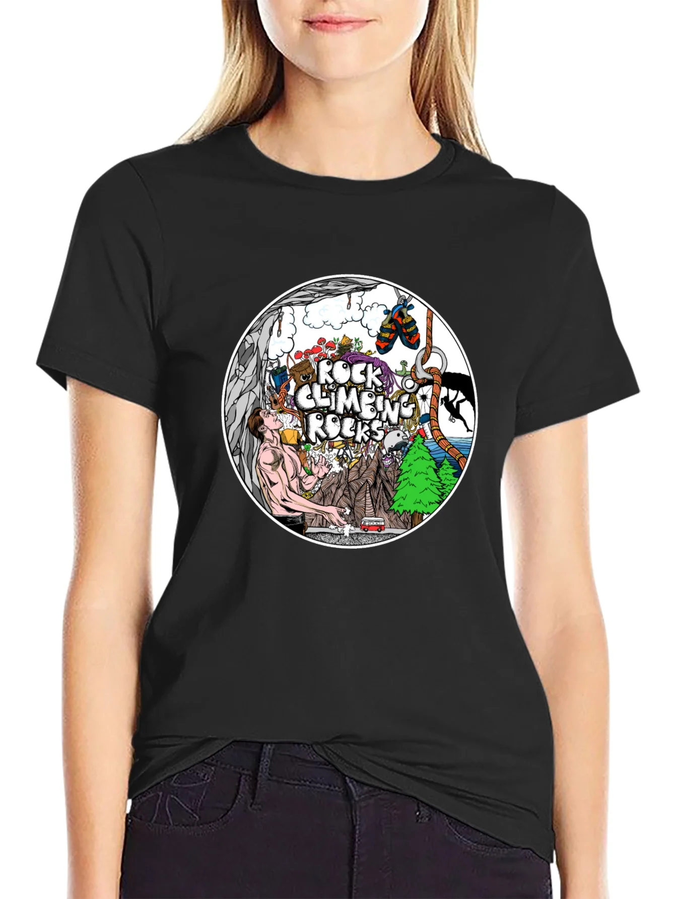 Rock Climbing Rocks T-Shirt - Adventure Time!