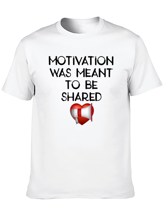 Motivational Shared Heart Graphic T-Shirt