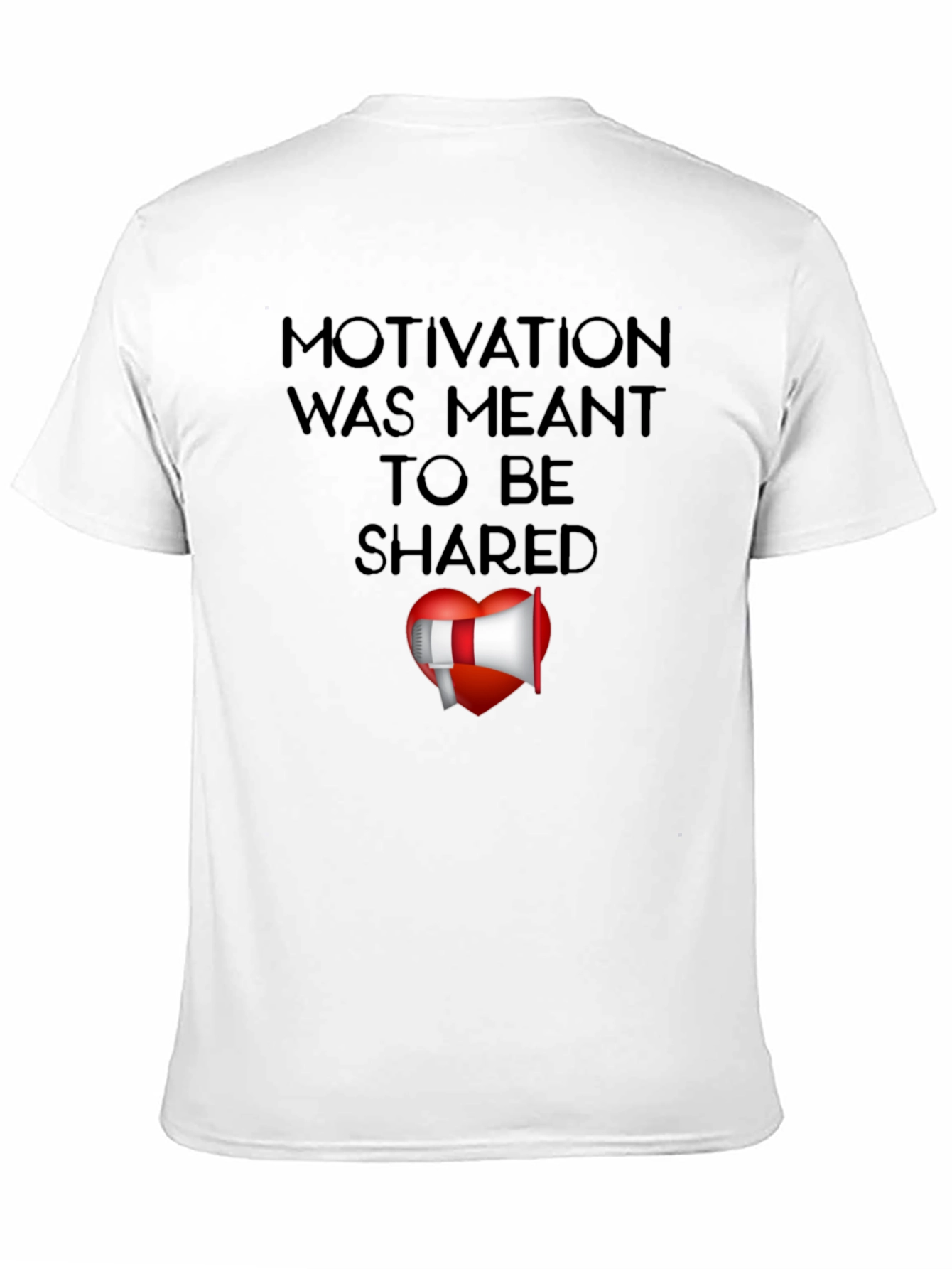 Motivational Shared Heart Graphic T-Shirt