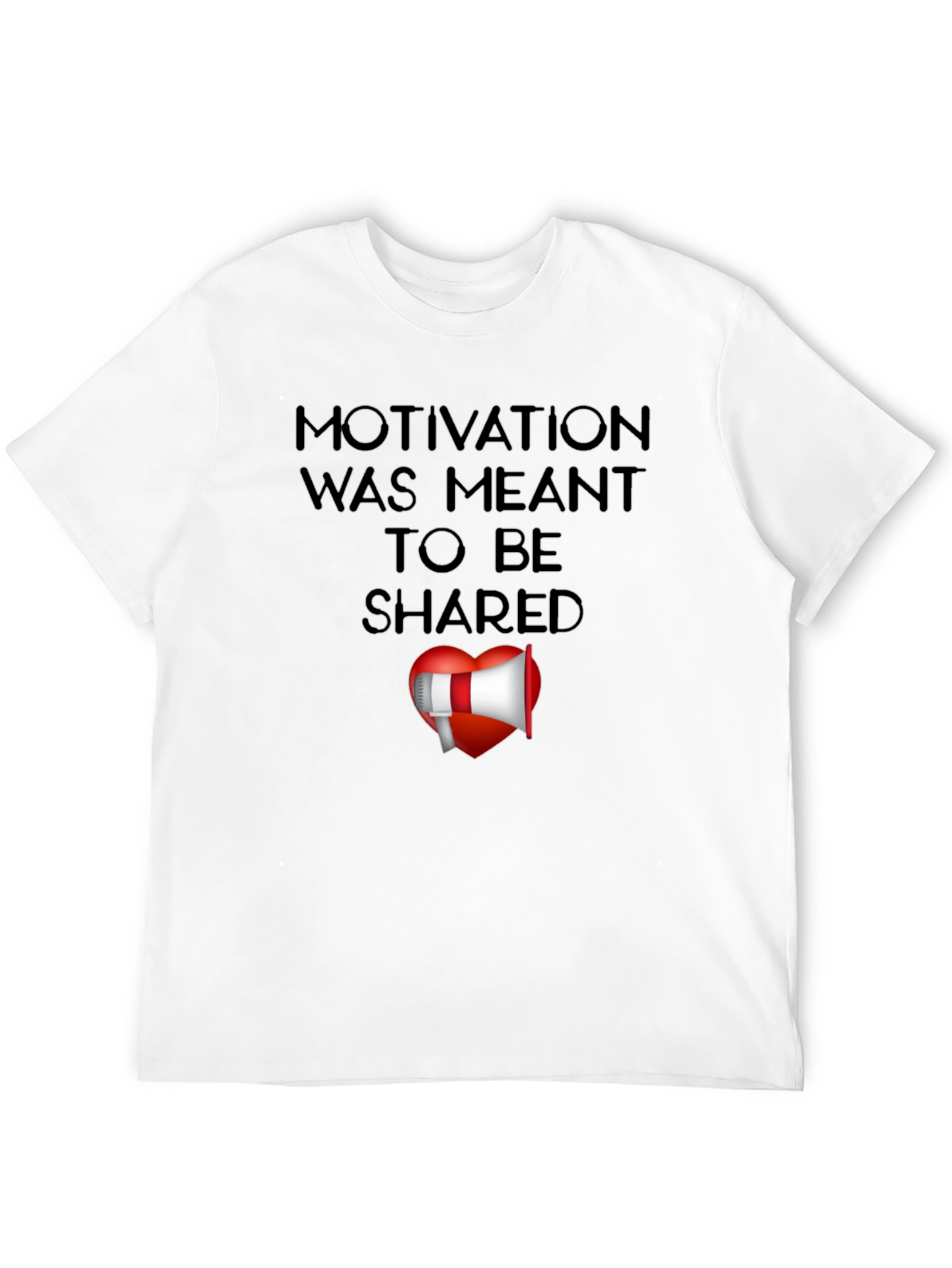 Motivational Shared Heart Graphic T-Shirt