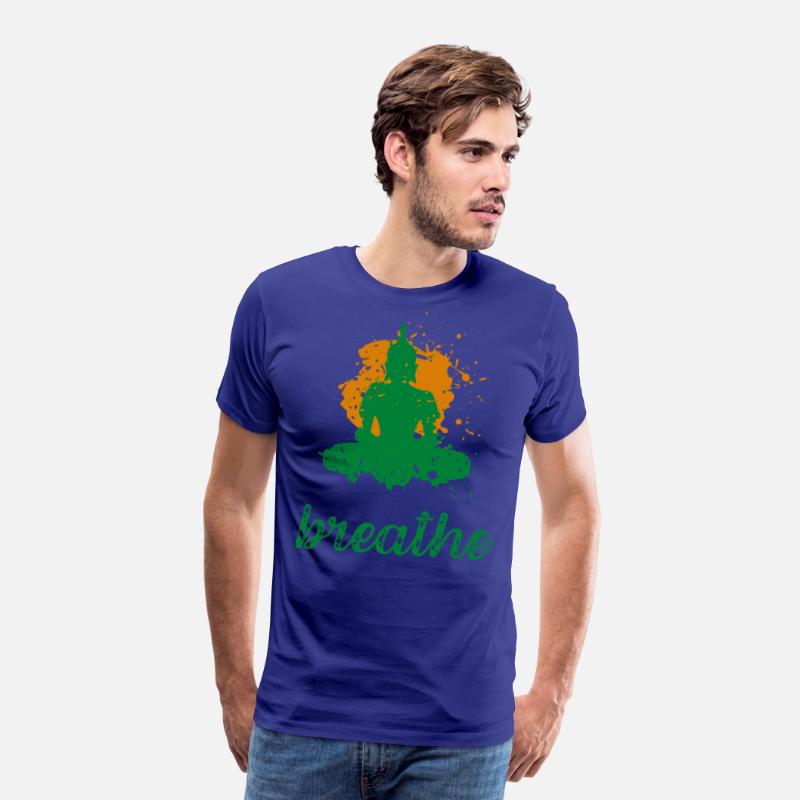 Breathe quote Buddha graphic t-shirt