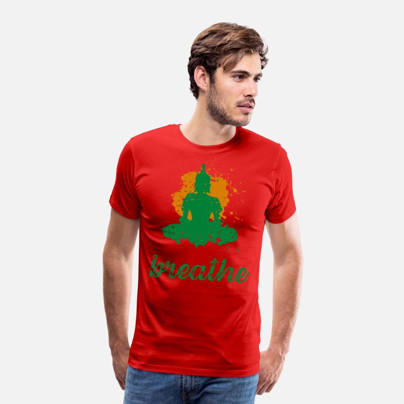 Breathe quote Buddha graphic t-shirt