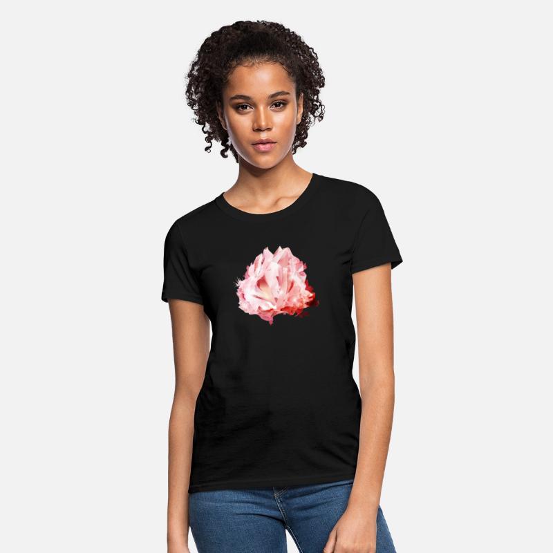 bright pink rose quartz crystal motif