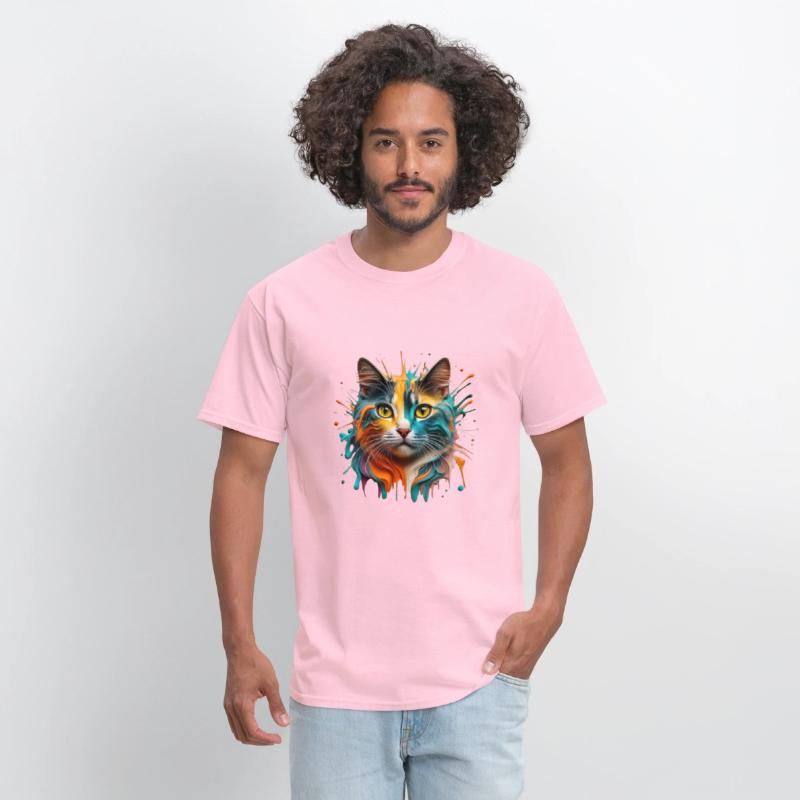 Brightly colored cat