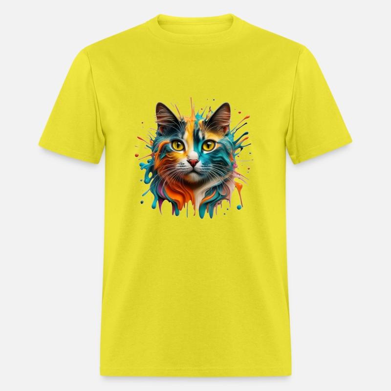 Brightly colored cat