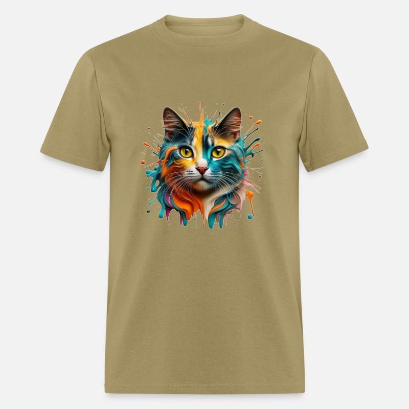 Brightly colored cat